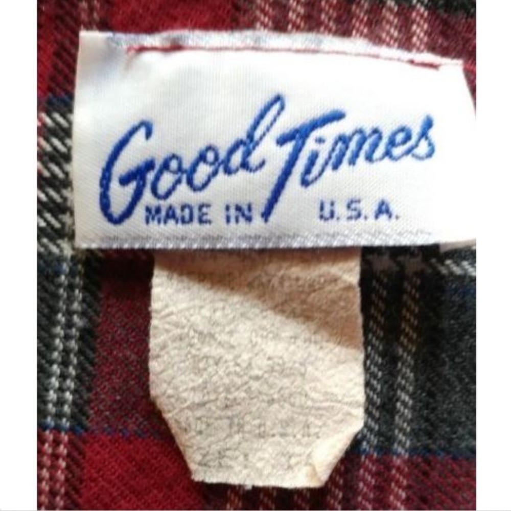 Vintage 80s Plaid Power Suit Blazer Red Gray M L - Picture 8 of 8